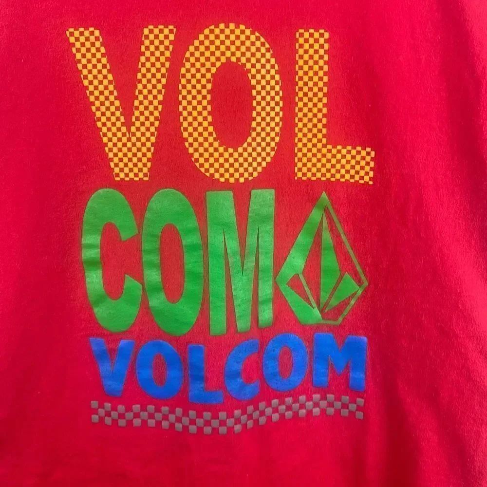 Volcom Red Logo T-Shirt sz XL - Picture 5 of 5